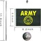 USA US Army Gold Crest Table Flag stick Small Mini United States Military Polyester flag Office Table Flag on Stand Base,for Army Party Events Celebration Decorations Supplies